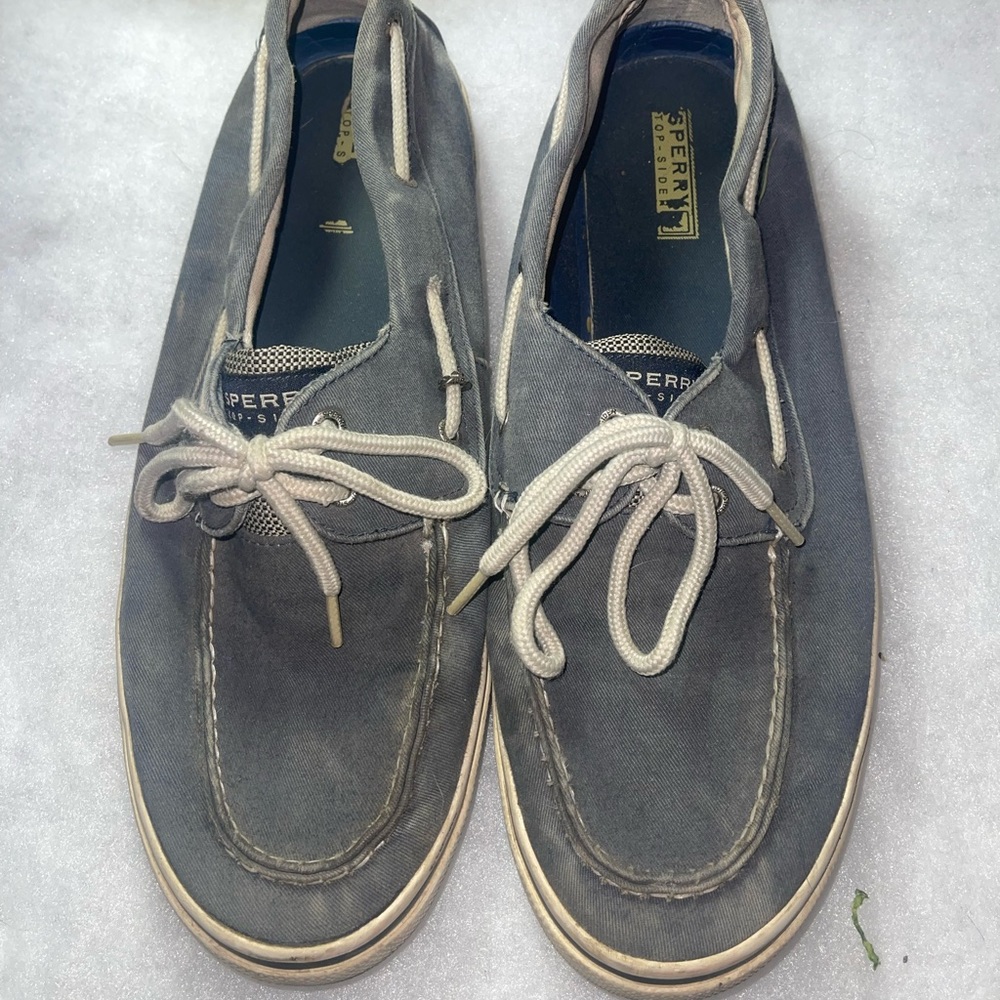 Mens Blue Sperry boat shoes